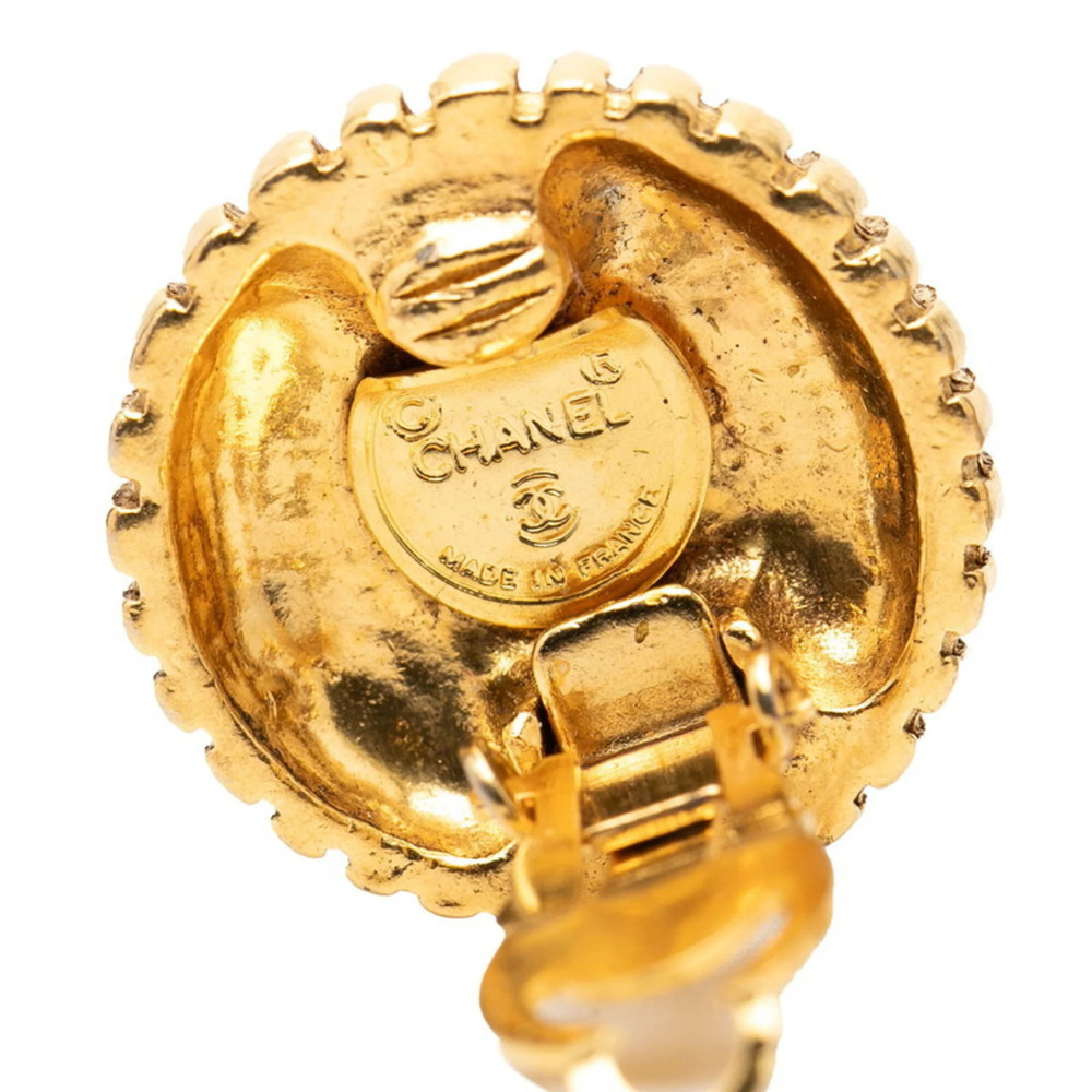 CHANEL Gold Logo Earrings - Picture 3 of 3